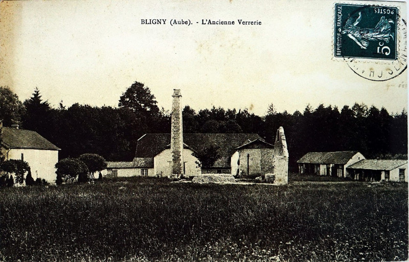Carte postale ancienne Bligny la verrerie 82184