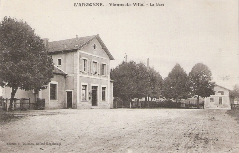 Carte postale ancienne Cp - ancienne gare de Vienne-la-Ville