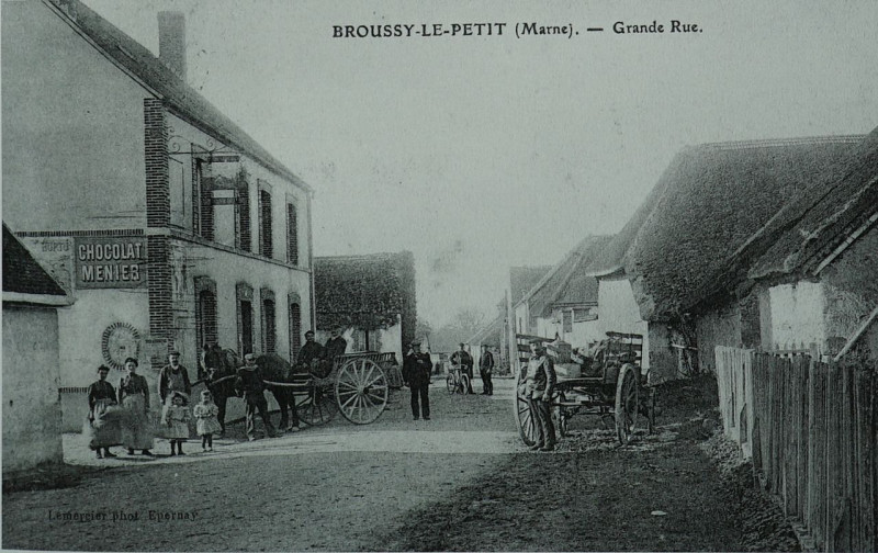 Carte postale ancienne Cp 08478 Broussy le petit 1908