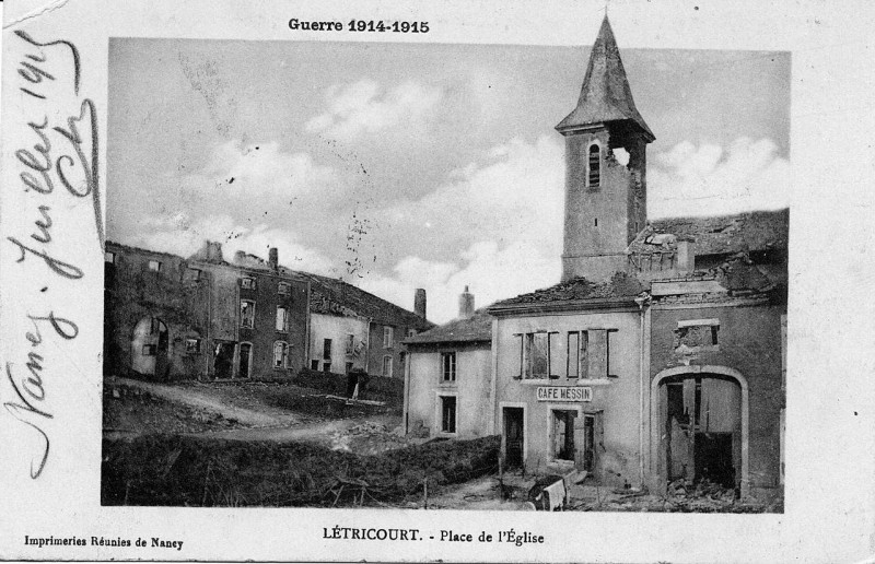Carte postale ancienne 100Fi571 Letricourt 1914-1918