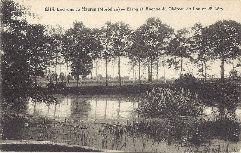 Carte postale ancienne Av du ch du Lou en St Lery 6314