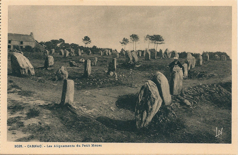 Carte postale ancienne Carnac-Fr-56-carte postale de mégalithe-03