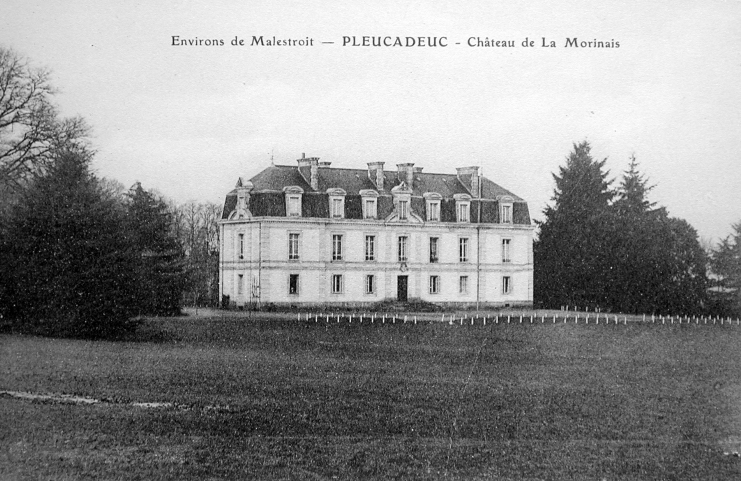 Carte postale ancienne Château de la Morinais, Pleucadeuc