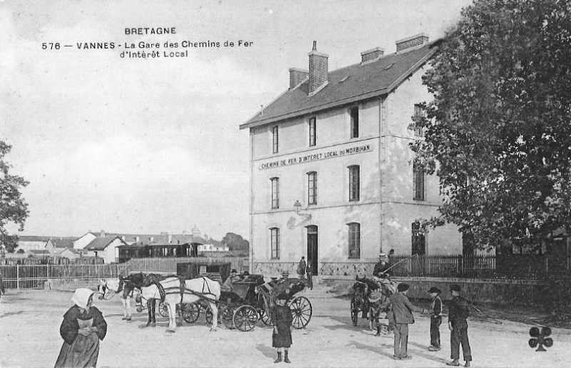 Carte postale ancienne GareVannesCM1910