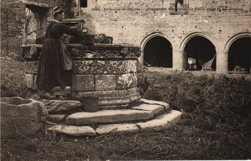 Carte postale ancienne Gourin kerbiquet