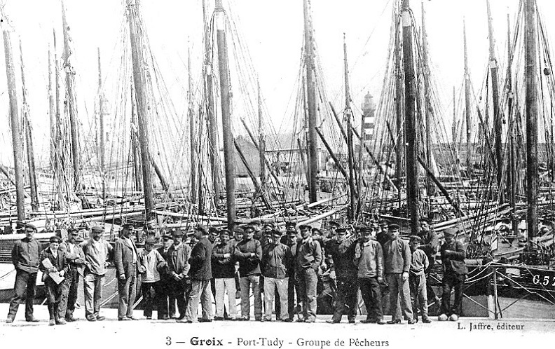 Carte postale ancienne Groix pêcheurs