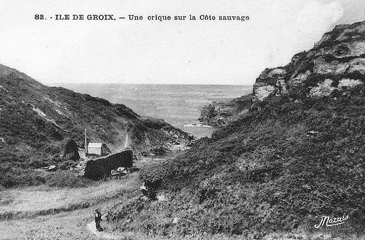 Carte postale ancienne Port Melin 1935