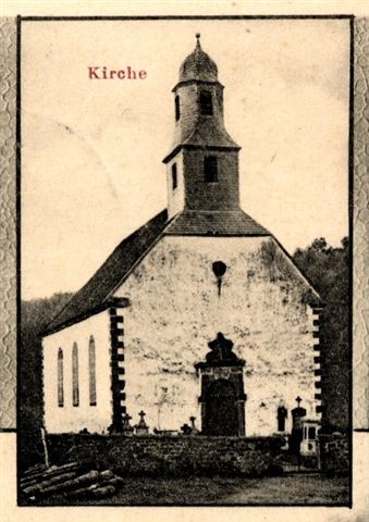 Carte postale ancienne Bousseviller eglise 1912