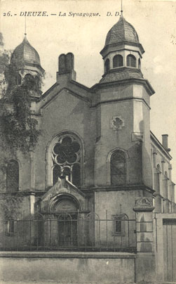 Carte postale ancienne Dieuze Synagoge