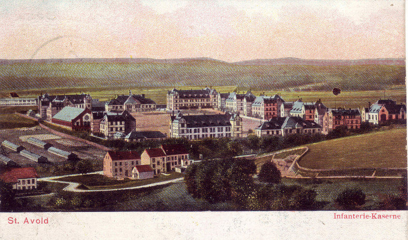 Carte postale ancienne Infanterie Kaserne St Avold