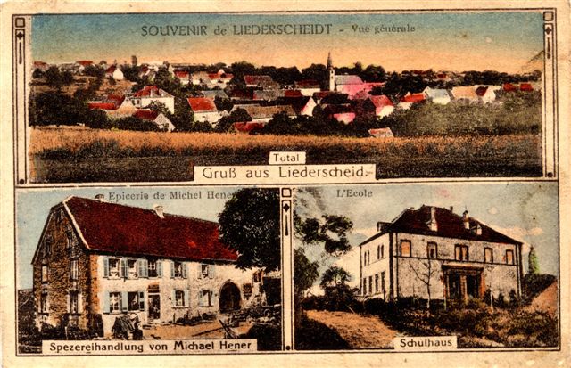 Carte postale ancienne Liederschiedt 1931