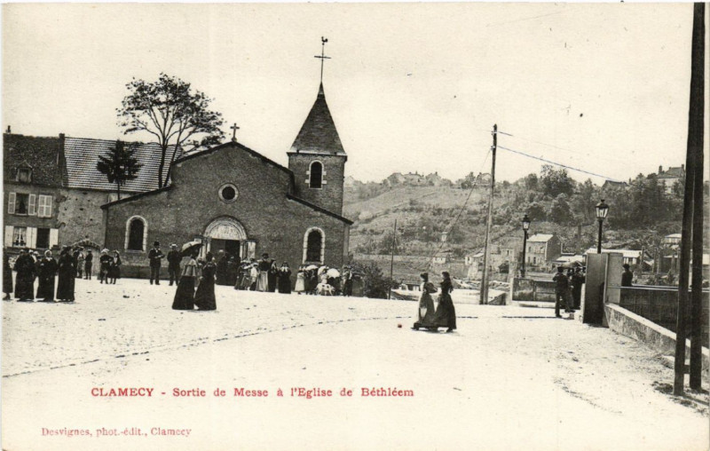 Carte postale ancienne Eglise de Clamecy
