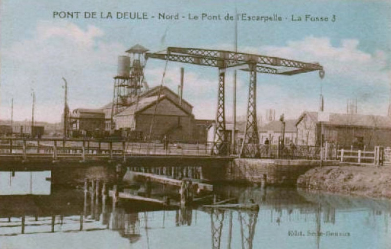 Carte postale ancienne Flers-en-Escrebieux - Fosse n° 3 des mines de l'Escarpelle (D) à Flers-en-Escrebieux
