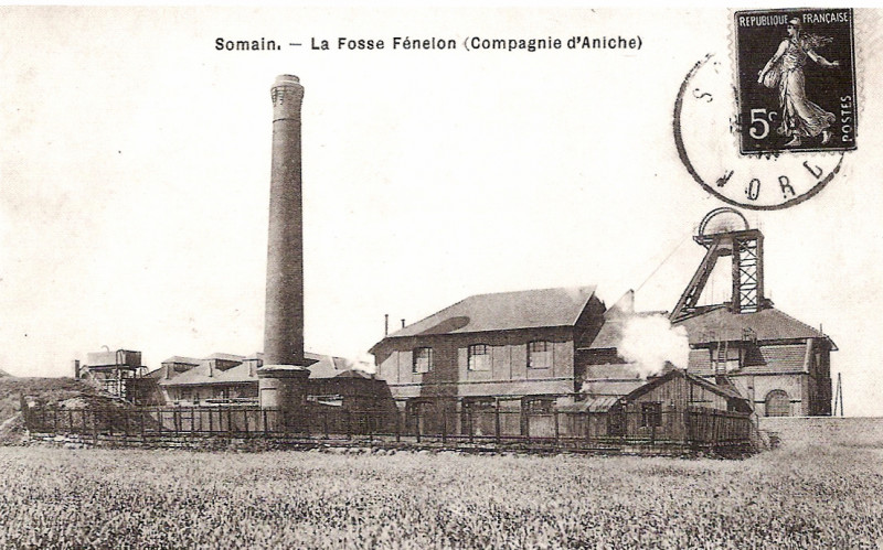 Carte postale ancienne La Fosse Fénelon (Compagnie d'Aniche) à Aniche