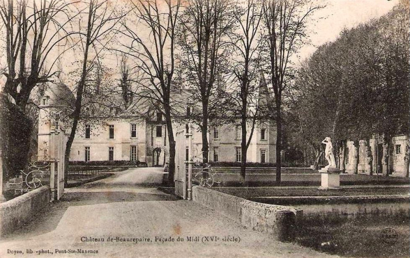 Carte postale ancienne Beaurepaire (60), le château