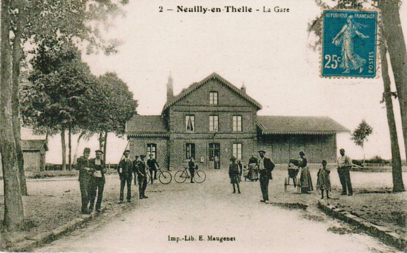 Carte postale ancienne Maugernet 2 - Neuilly-En-Thelle - La gare