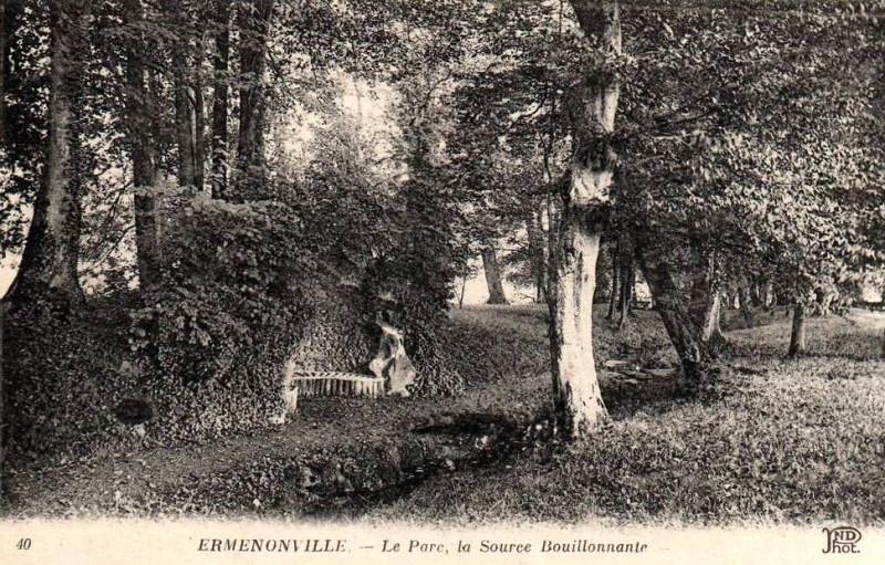 Carte postale ancienne Source bouillonannte
