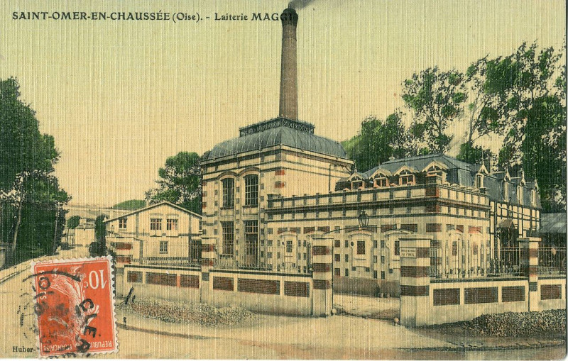Carte postale ancienne St Omer en Chaussée - Laiterie Maggi