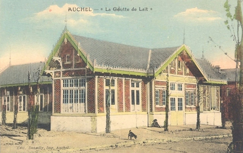 Carte postale ancienne Auchel - Goutte de Lait (B) à Auchel