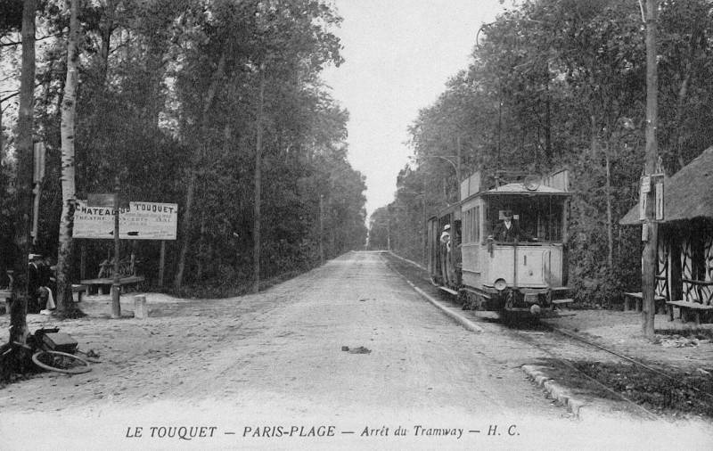 Carte postale ancienne Tramway étaples paris-page