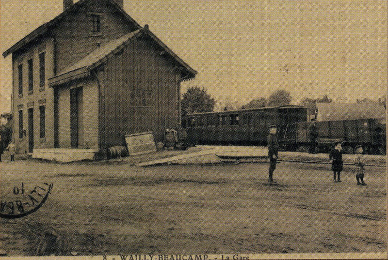 Carte postale ancienne Gare de wailly beaucamp