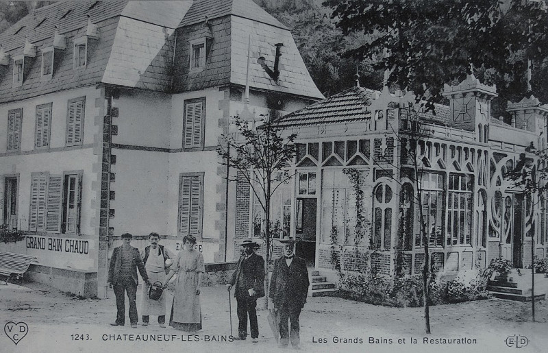 Carte postale ancienne Chateauneuf les Bains Cp Eld