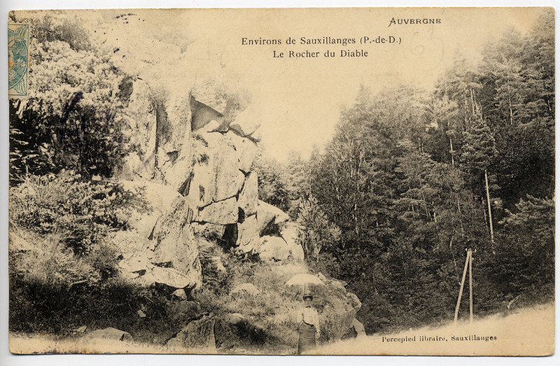 Carte postale ancienne Rocher du Diable