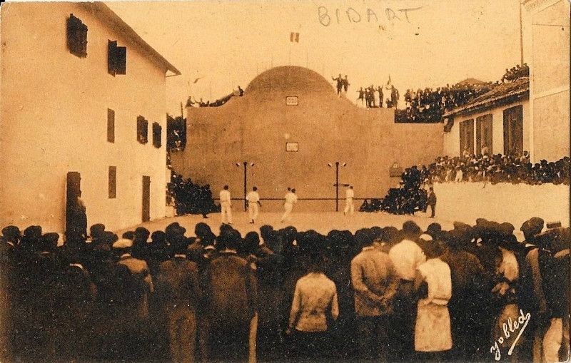 Carte postale ancienne Bidart (64) - Pelote basque