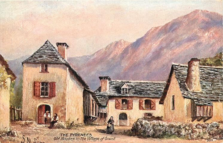 Carte postale ancienne Goust.houses