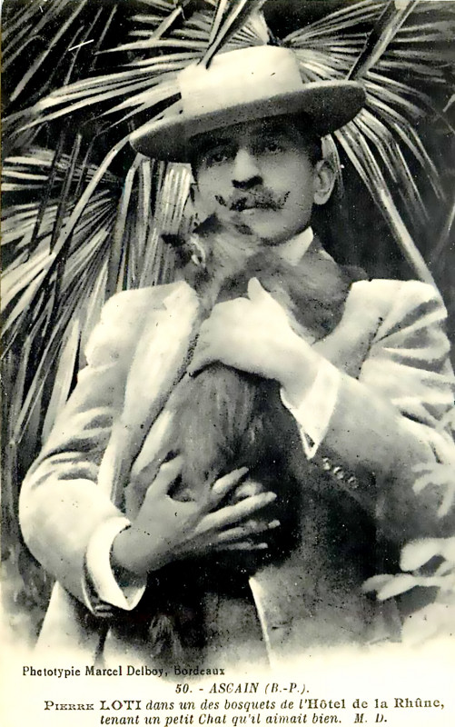 Carte postale ancienne Pierre Loti à Ascain