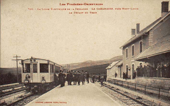 Carte postale ancienne Estació de Mont-Lluís - La Cabanassa (antiga)