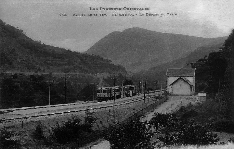 Carte postale ancienne Halte-Serdinya-CPancienne