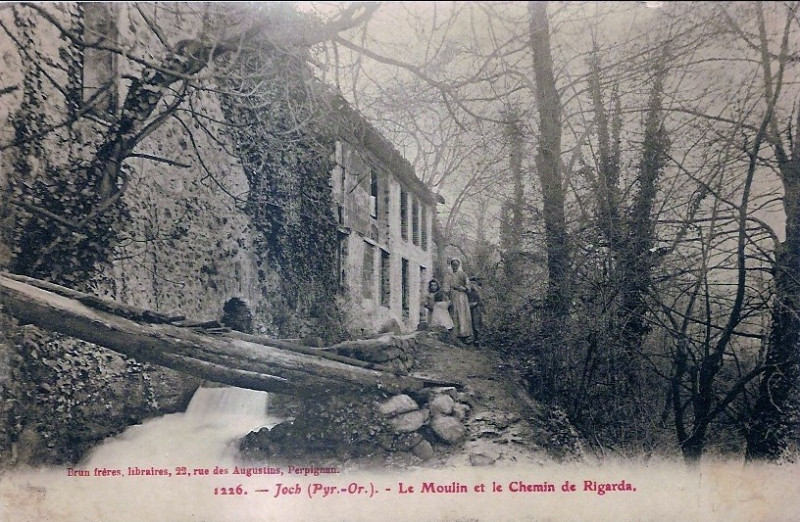 Carte postale ancienne Joch - Moulin et chemin (CP Brun)