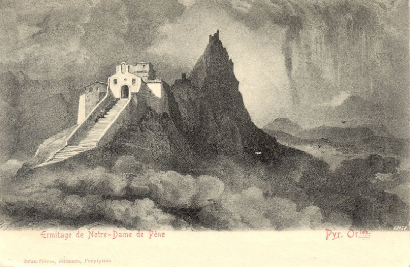 Carte postale ancienne Nostra Senyora de Pena (ca. 1910)