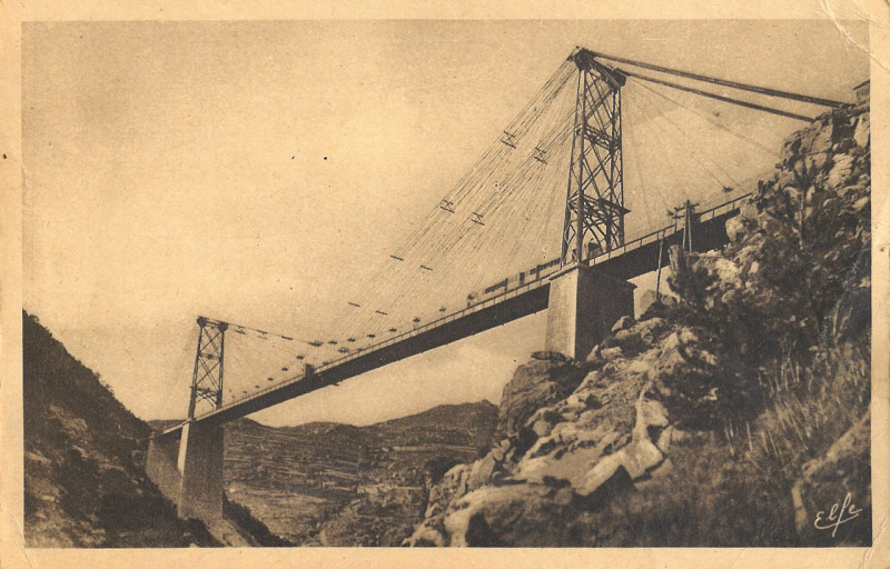 Carte postale ancienne Pont Gisclard - Labouche Freres