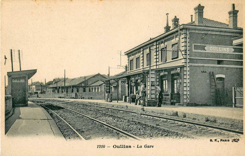 Carte postale ancienne Bf 1210 - Oullins - La Gare