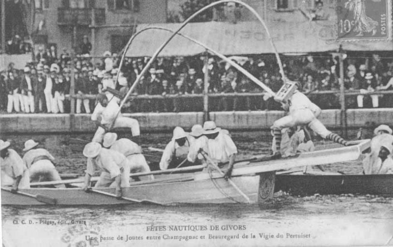 Carte postale ancienne Joute ancienne