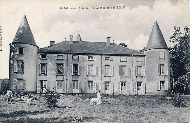 Carte postale ancienne Château de Chevenizet (Nochize) (2) à Nochize