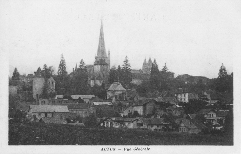 Carte postale ancienne Cp Autun Vue Générale