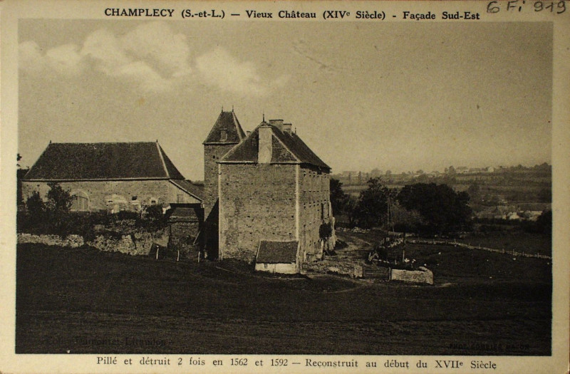 Carte postale ancienne Vieux Château de Chanlecy (2) à Champlecy