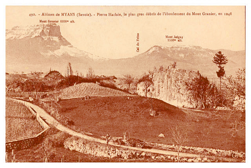 Carte postale ancienne Abymes de Myans