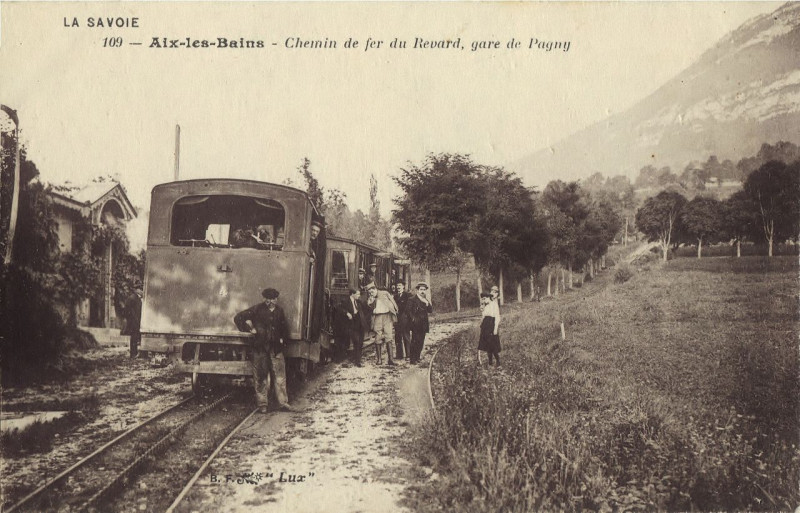 Carte postale ancienne Aix les bains fer revard (2)