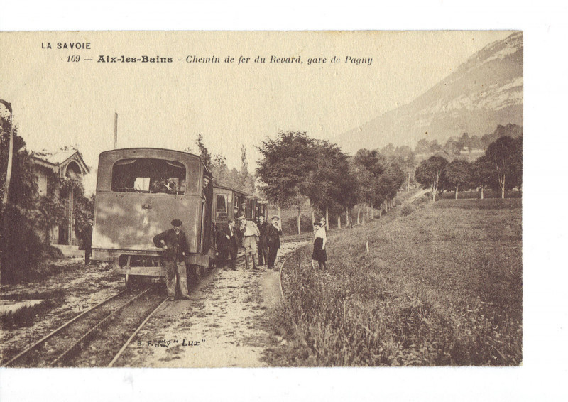 Carte postale ancienne Aix les bains fer revard