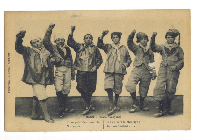 Carte postale ancienne Savoie danse traditionnelle