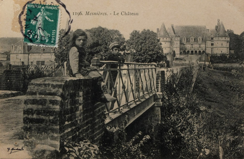 Carte postale ancienne Cp Mesnières 1910