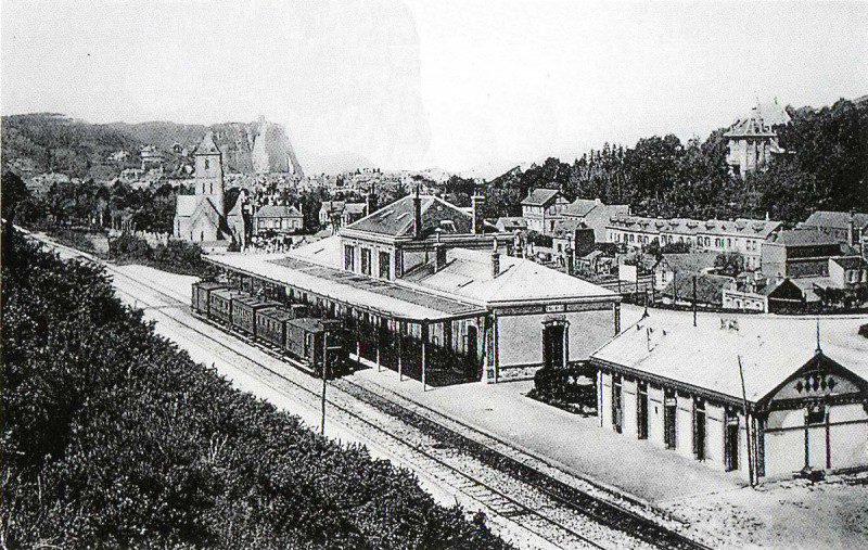 Carte postale ancienne Gare d'Etretat à Étretat