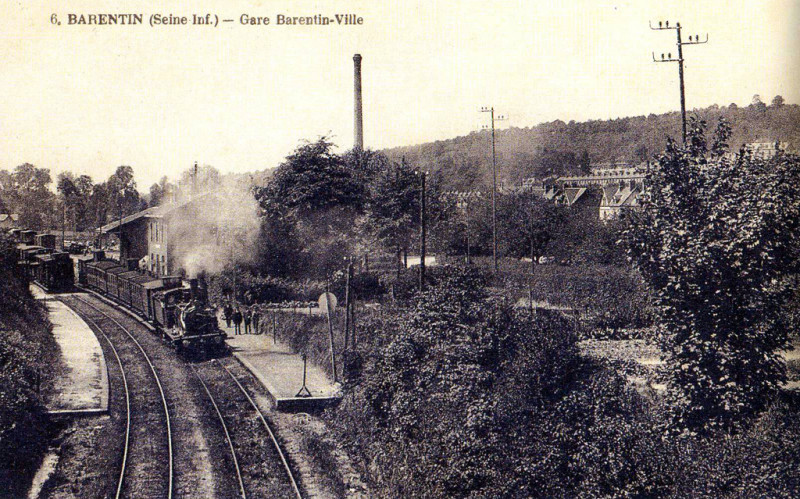Carte postale ancienne Gare de Barentin-Embranchement