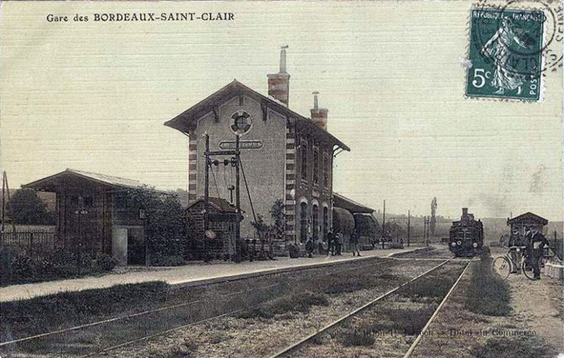 Carte postale ancienne Gare des Bordeaux-Saint-Clair