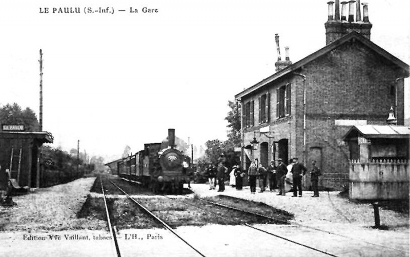 Carte postale ancienne Gare du Paulu