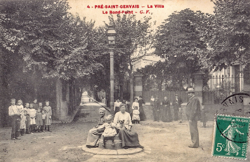 Carte postale ancienne Gf 4 - Pre-Saint-Gervais - La Villa - Le Rond-Point